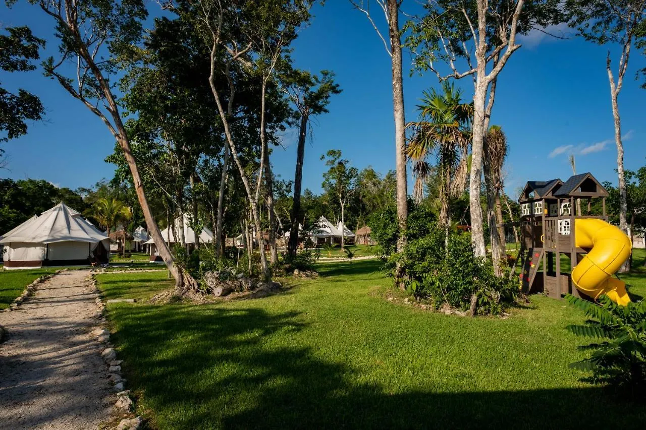 Kamp alanı Xakluum Eco Glampings Otel Puerto Morelos