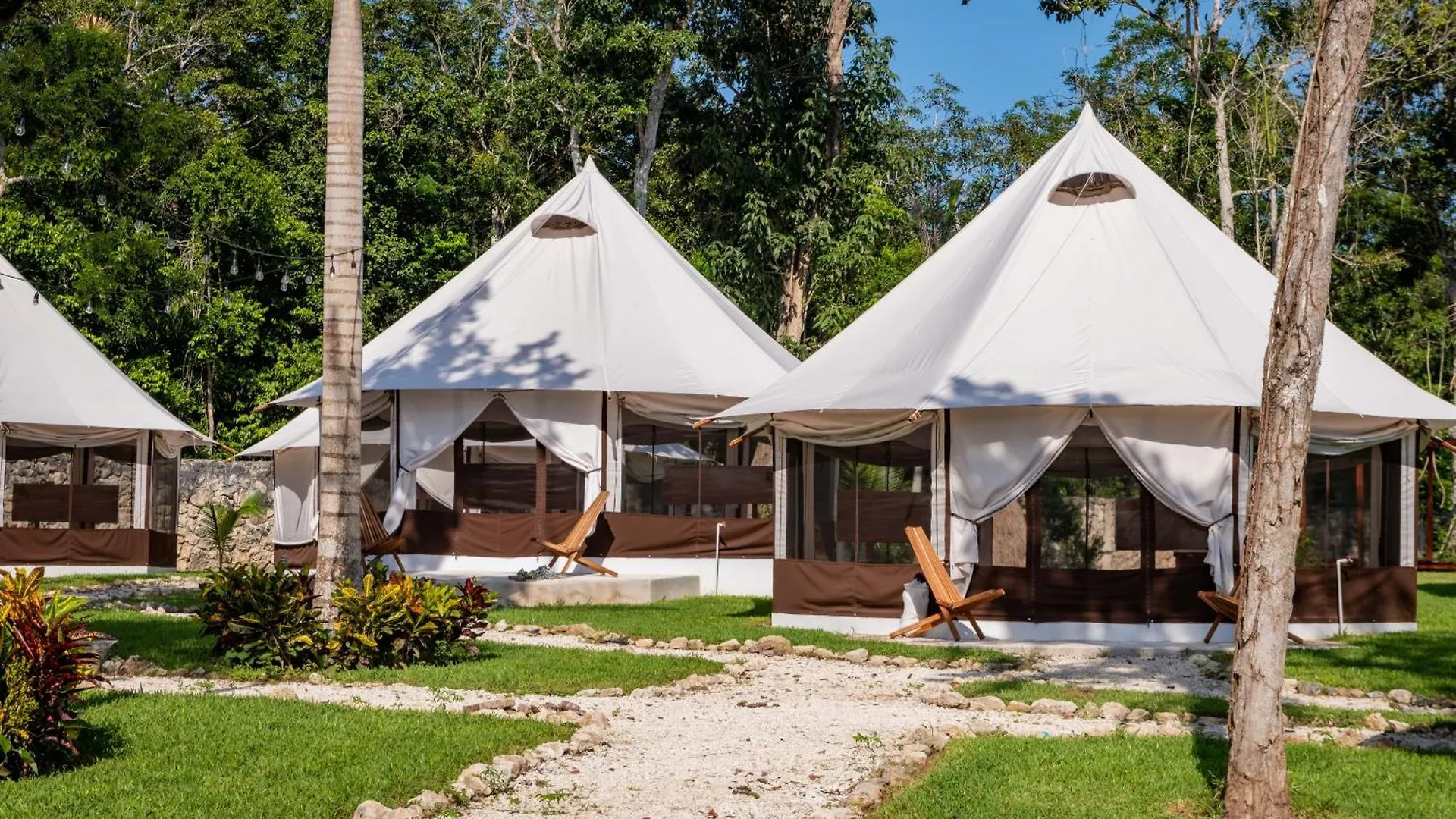 Kamp alanı Xakluum Eco Glampings Otel Puerto Morelos
